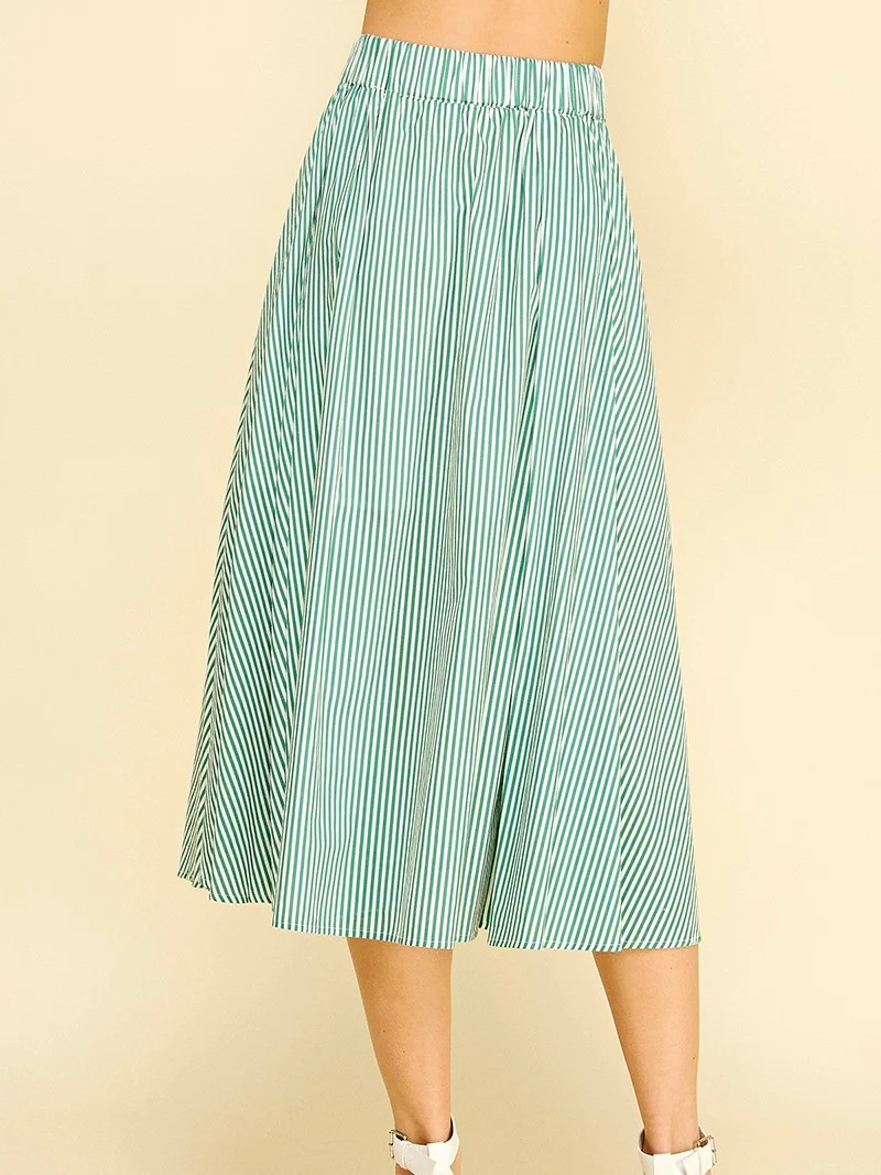 Twiggy Striped Midi Skirt - Image 3