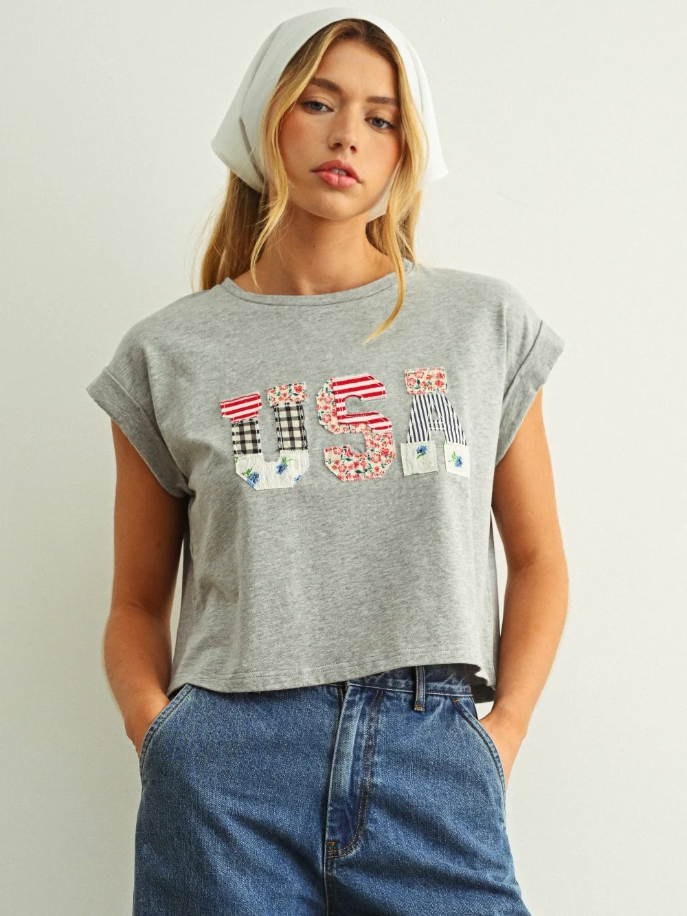 USA Patchwork Top