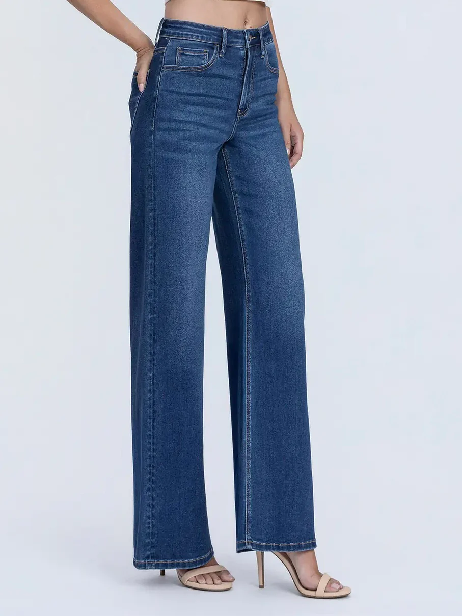 Vervet : Super High Rise Soft Wide Leg Jean - Image 2