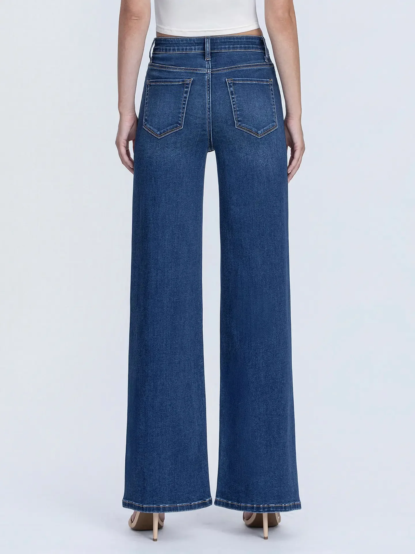 Vervet : Super High Rise Soft Wide Leg Jean - Image 3