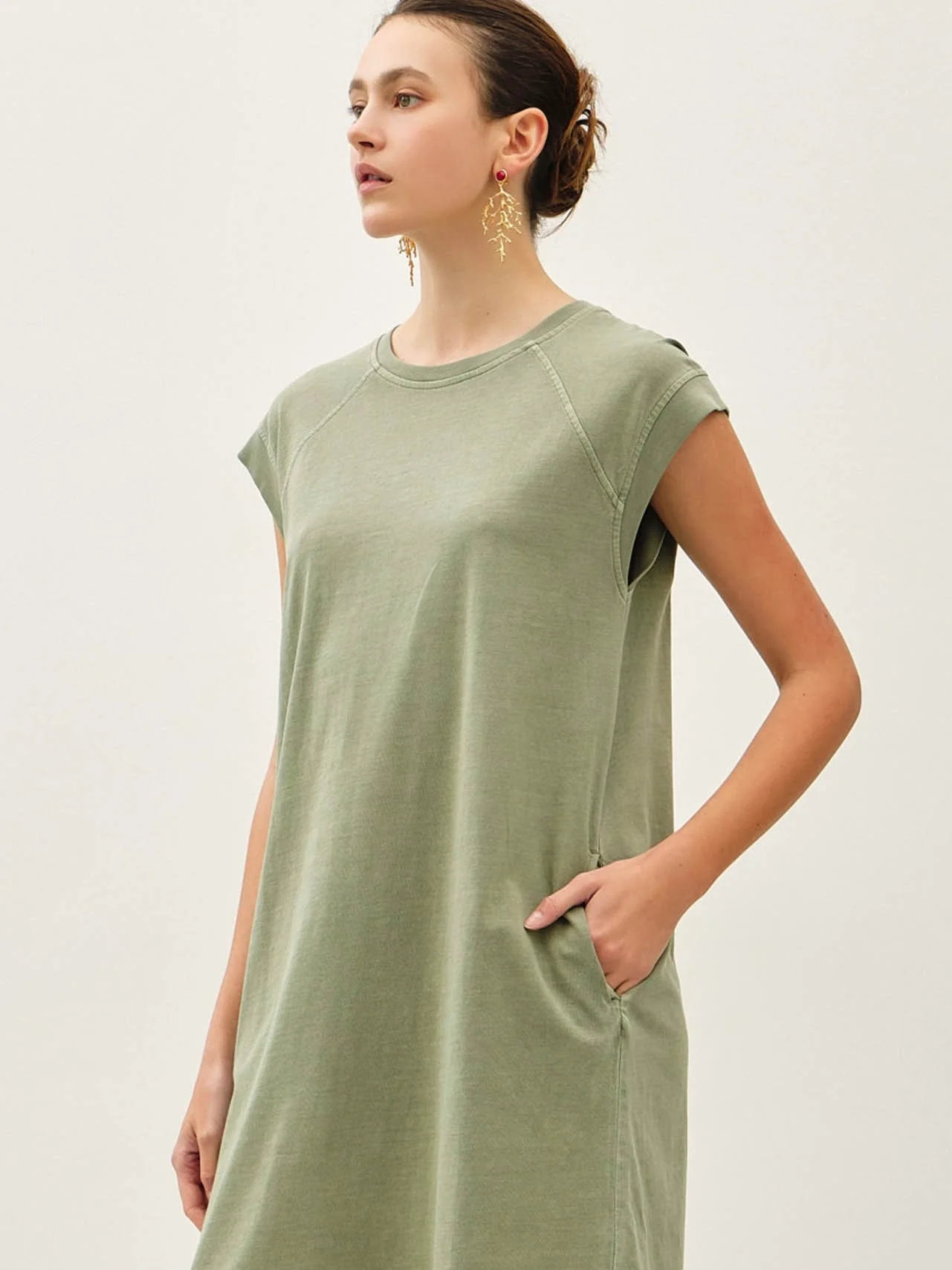 Washed Jersey Dress