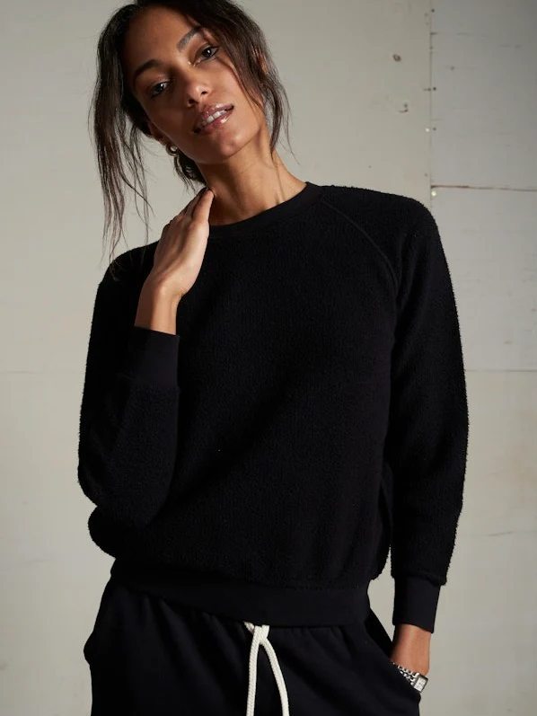 perfectwhitetee Ziggy Inside Out Fleece Long Sleeve Shrunken Crewneck Sweatshirt - Image 7