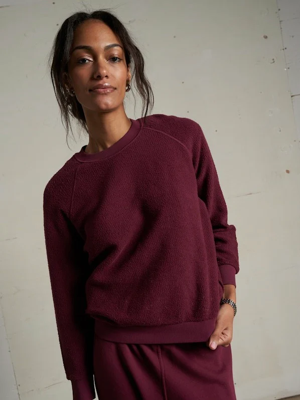 perfectwhitetee Ziggy Inside Out Fleece Long Sleeve Shrunken Crewneck Sweatshirt - Image 9