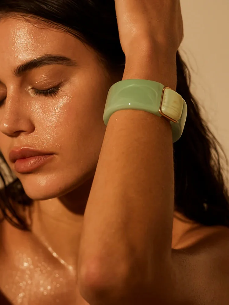 Ellie Vail Ziva Acrylic Bangle Bracelet